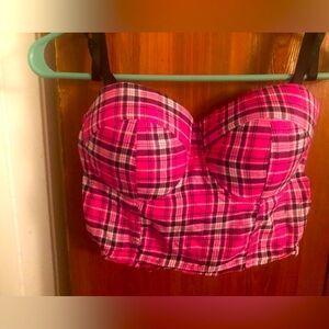 NWOT pink bustiers top